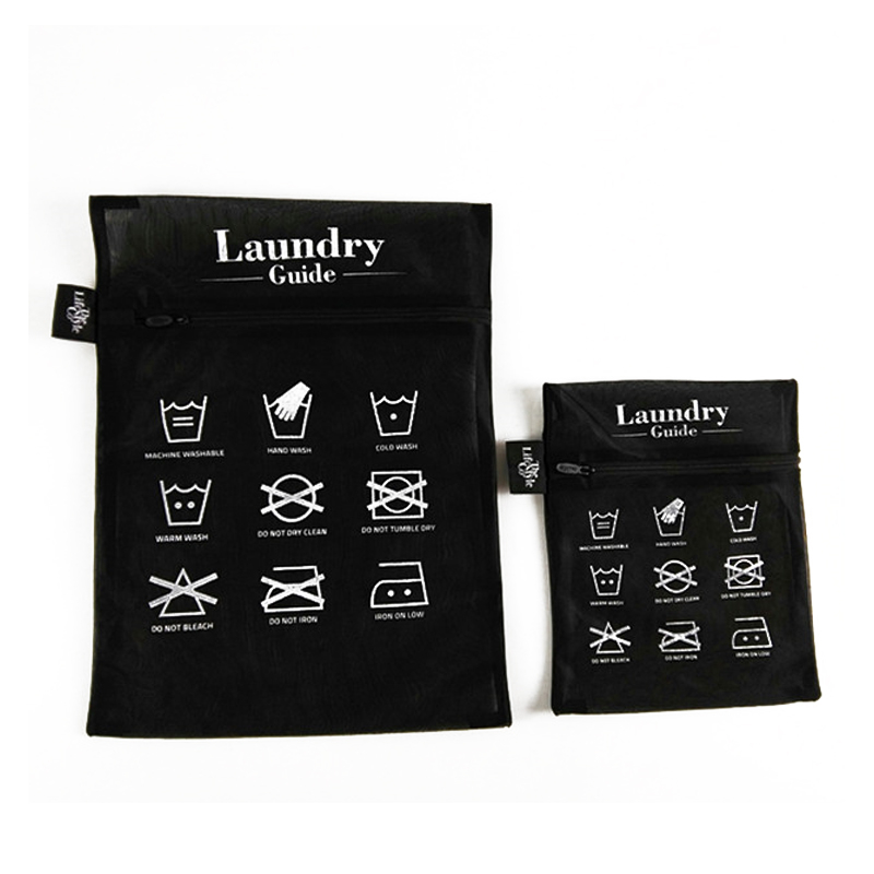 Black Mesh Zipper Bag Laundry bag