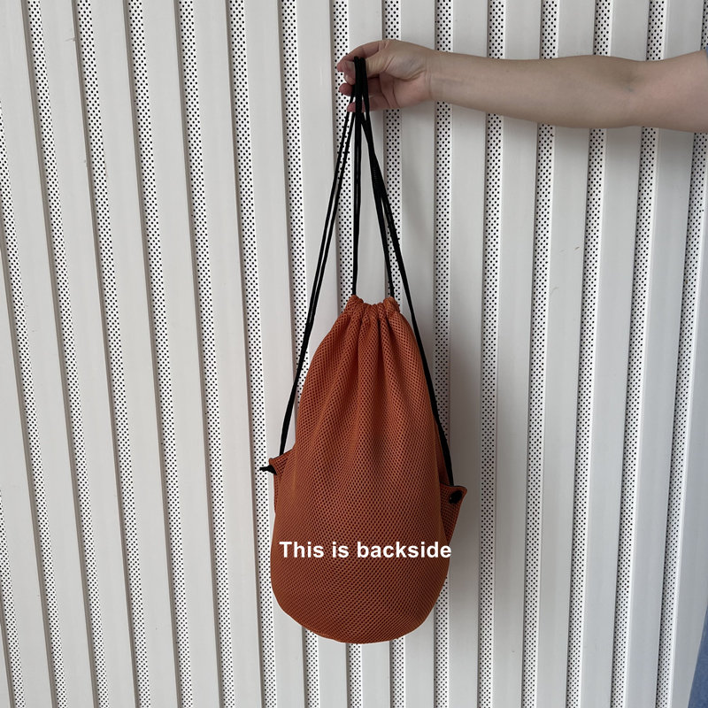 Orange Color Drawstring Backpack