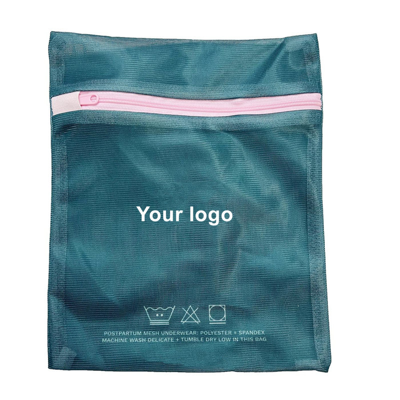 Teal Mesh Laundry Bag