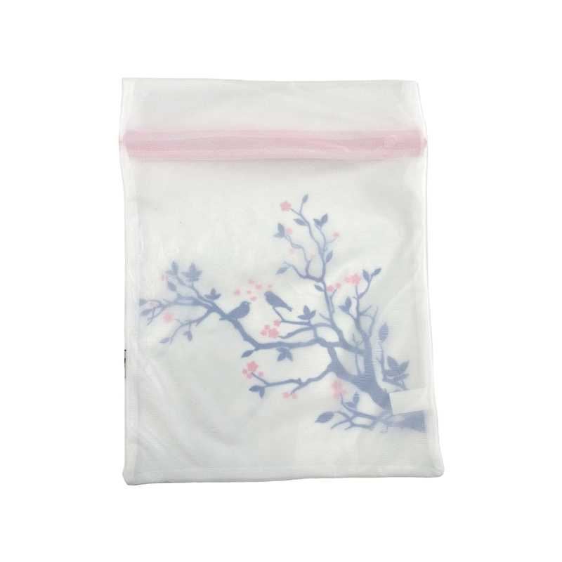 Pink Zippered Custom Lingerie Wash Bag