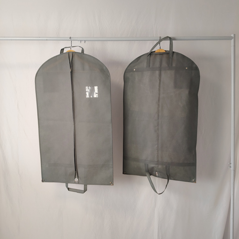 Grey Foldable Nonwoven Suit Cover