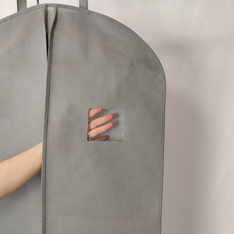 Grey Foldable Nonwoven Suit Cover