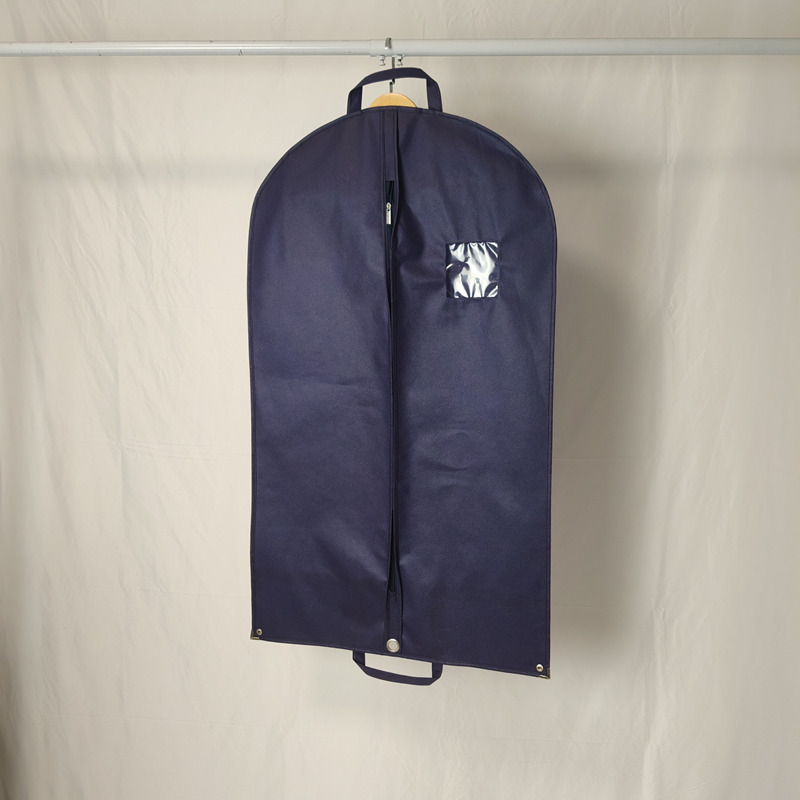 Dark Blue Nonwoven Suit Carrier