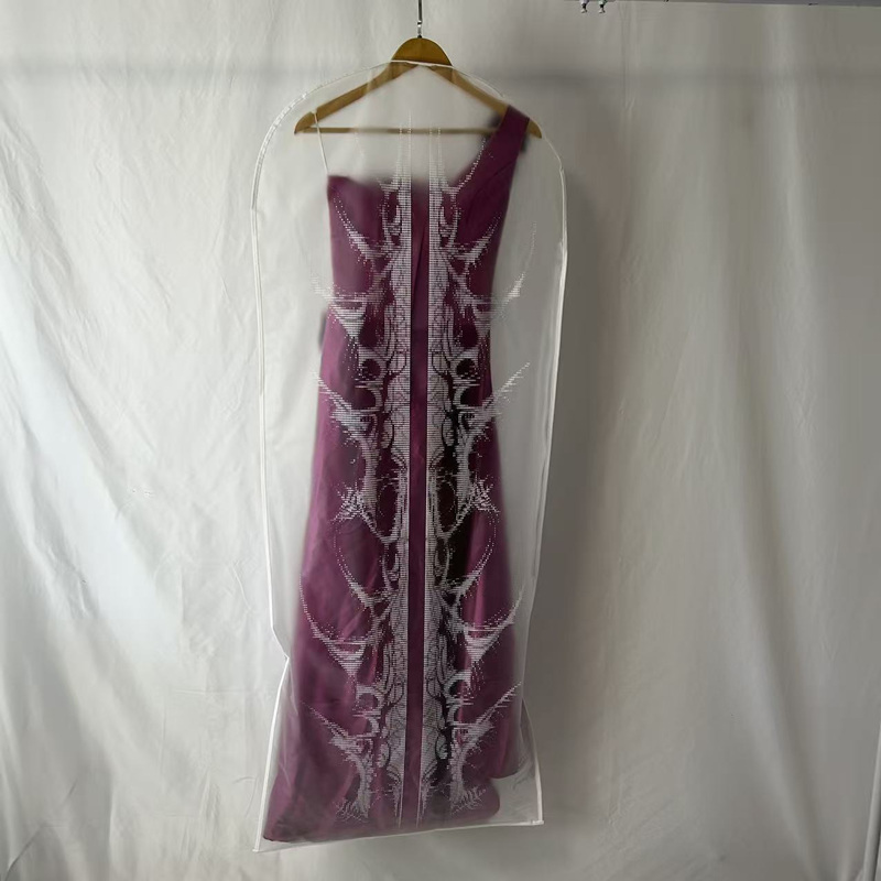 60'' White Frosted Garment Bag