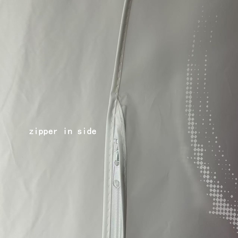 60'' White Frosted Garment Bag