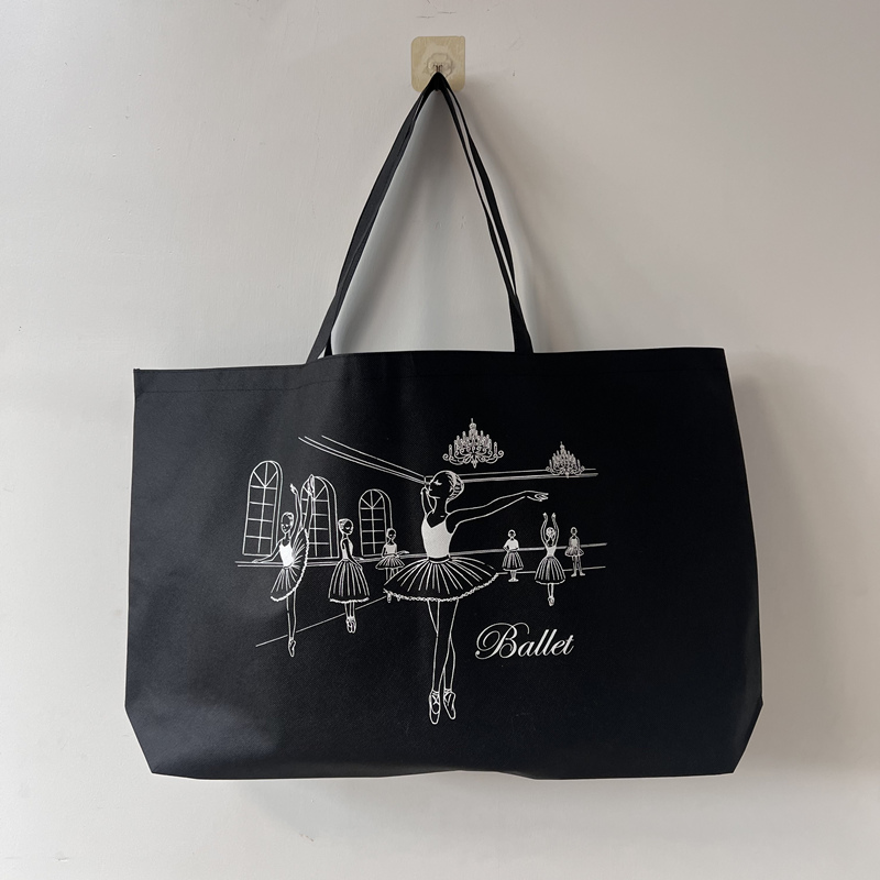 Black Nonwoven Tote Bag