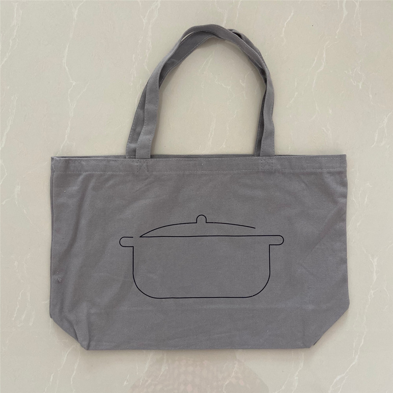 Grey Color Cotton Tote Bag