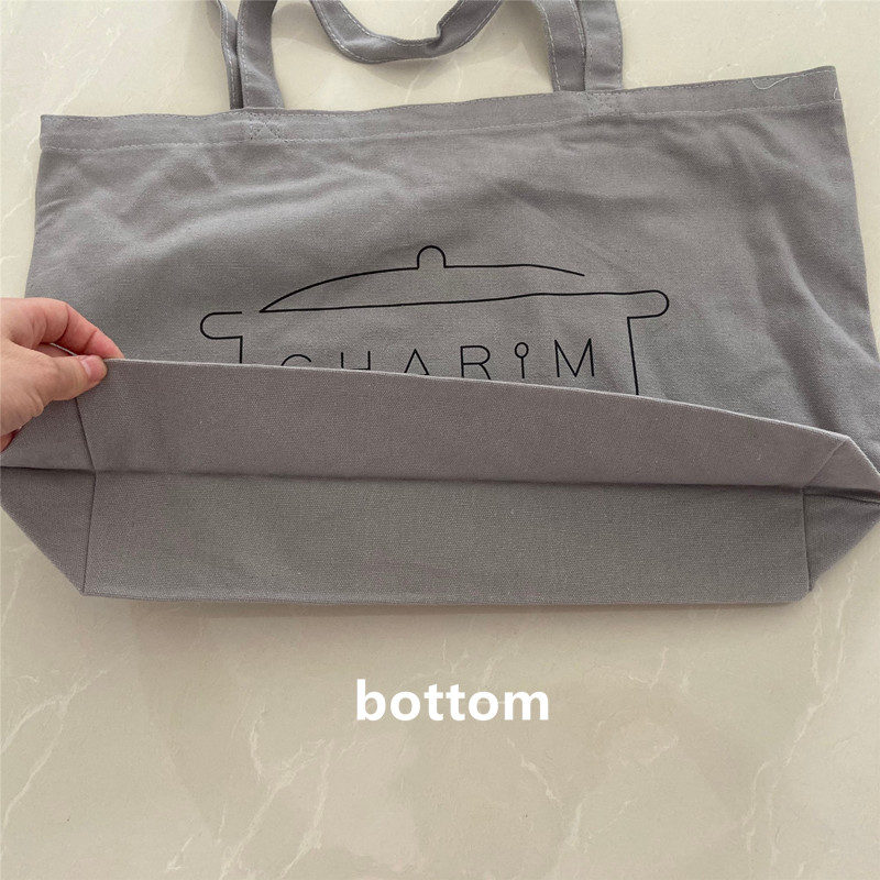 Grey Color Cotton Tote Bag