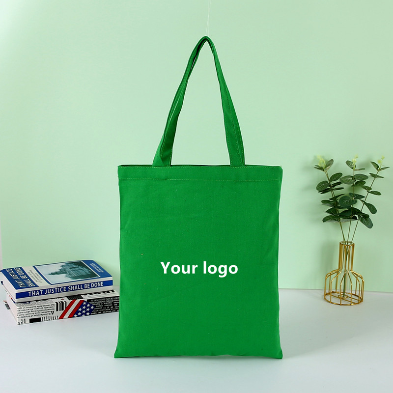 Green Cotton Tote Bag