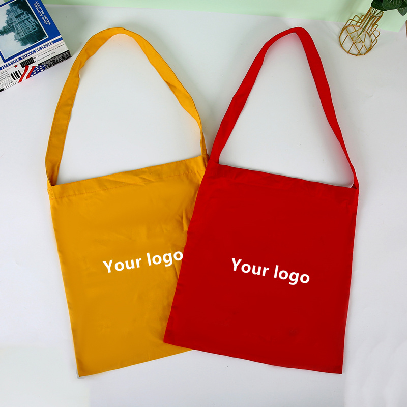Yellow Cotton Bag with One Single Handle