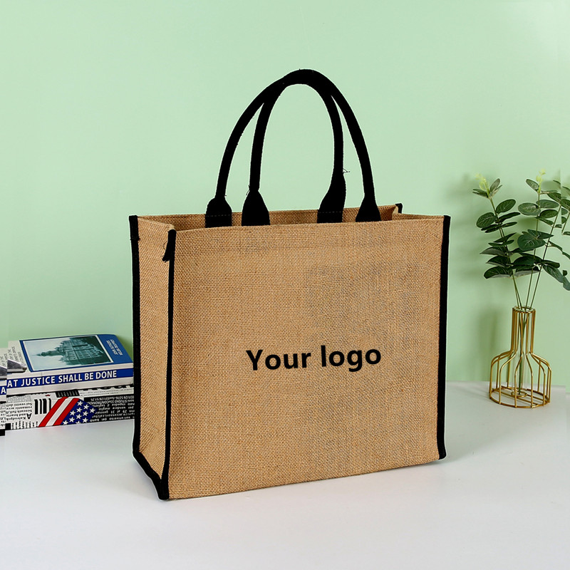 Popular Size Burlap Shopping Jute Tote Bag