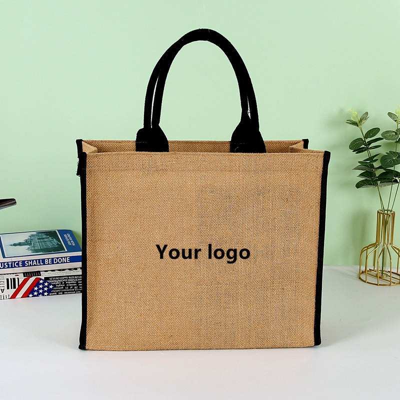 Popular Size Burlap Shopping Jute Tote Bag
