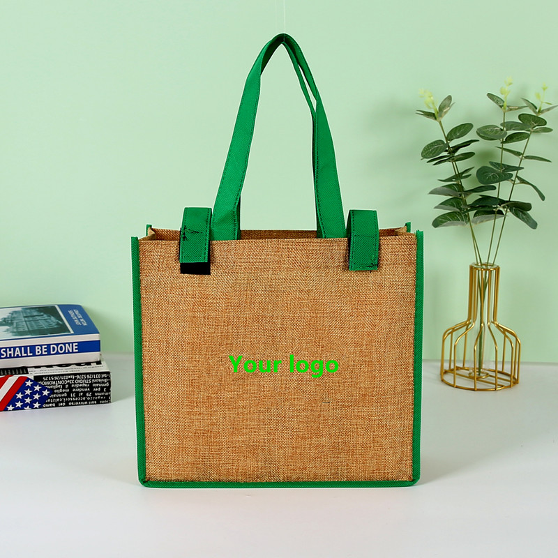 Jute Tote Bag Custom Logo