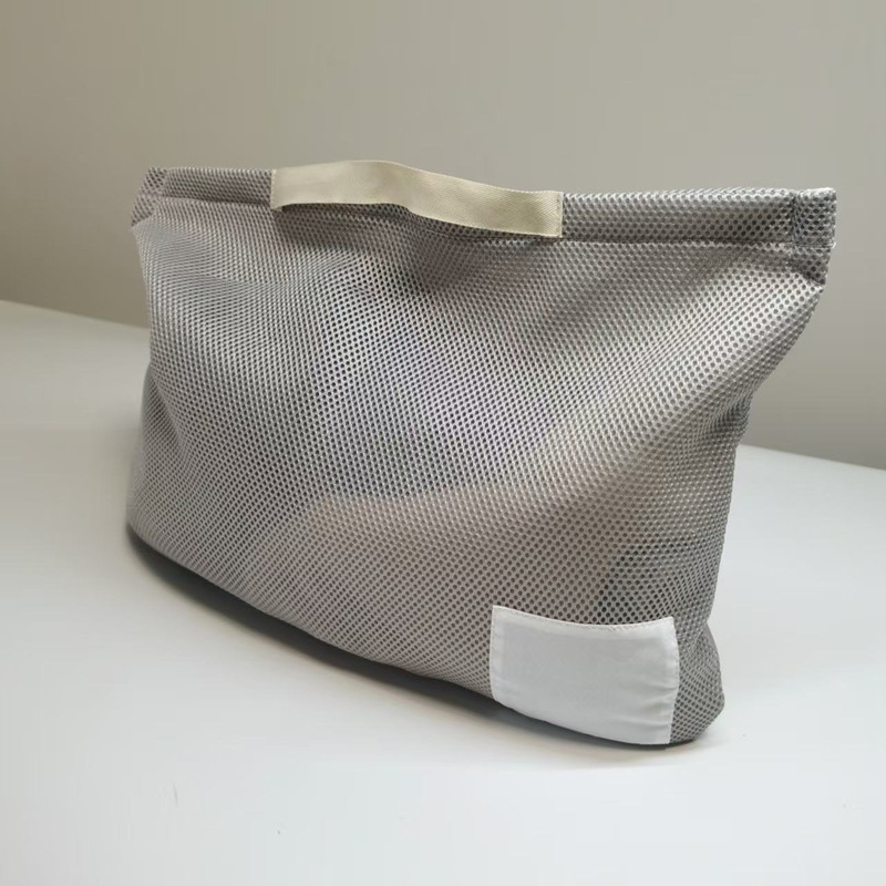 Grey Sandwich Mesh Tote Bag