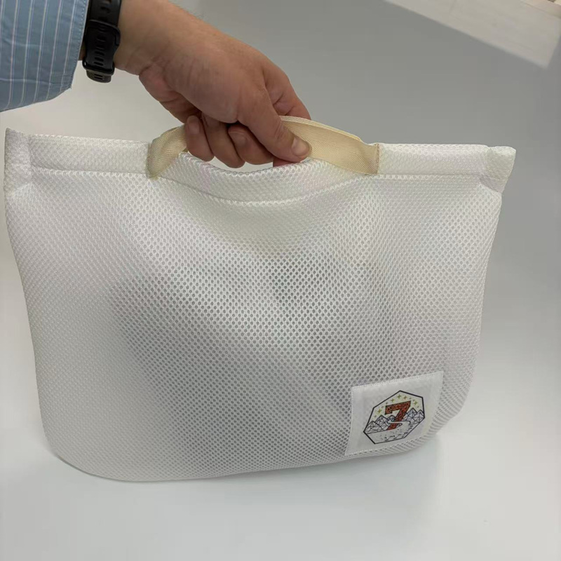 White Sandwich Mesh Tote Bag