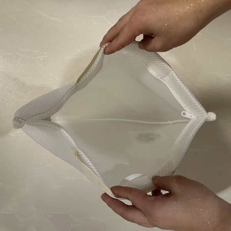White Sandwich Mesh Tote Bag