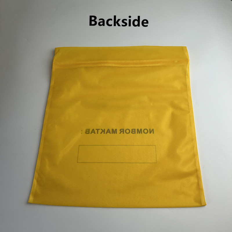 Yellow Mesh Laundry Bag