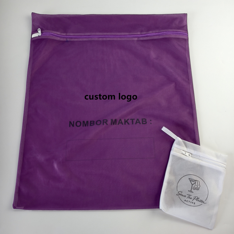 Purple Mesh Laundry Bag