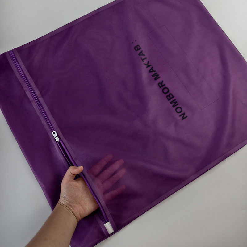 Purple Mesh Laundry Bag