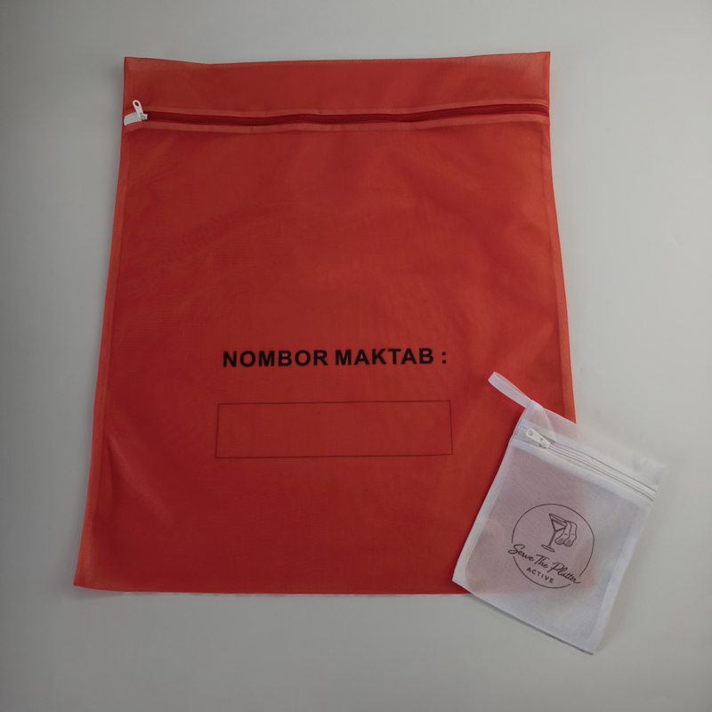 Red Mesh Laundry Bag