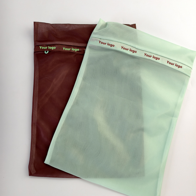 Mesh Laundry Bag with Zipper Cover