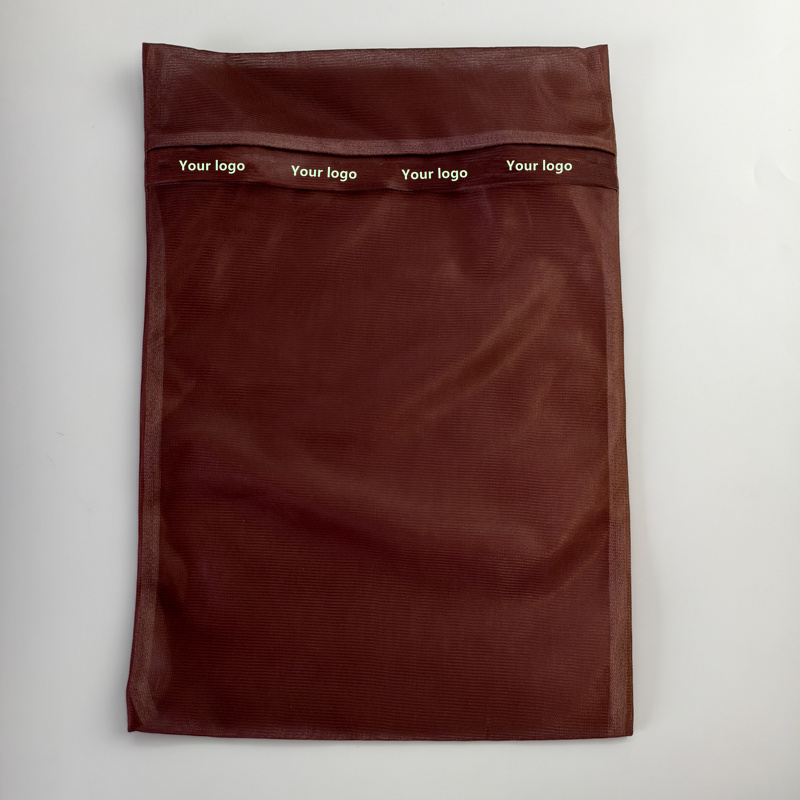 Brown Mesh Laundry Bag