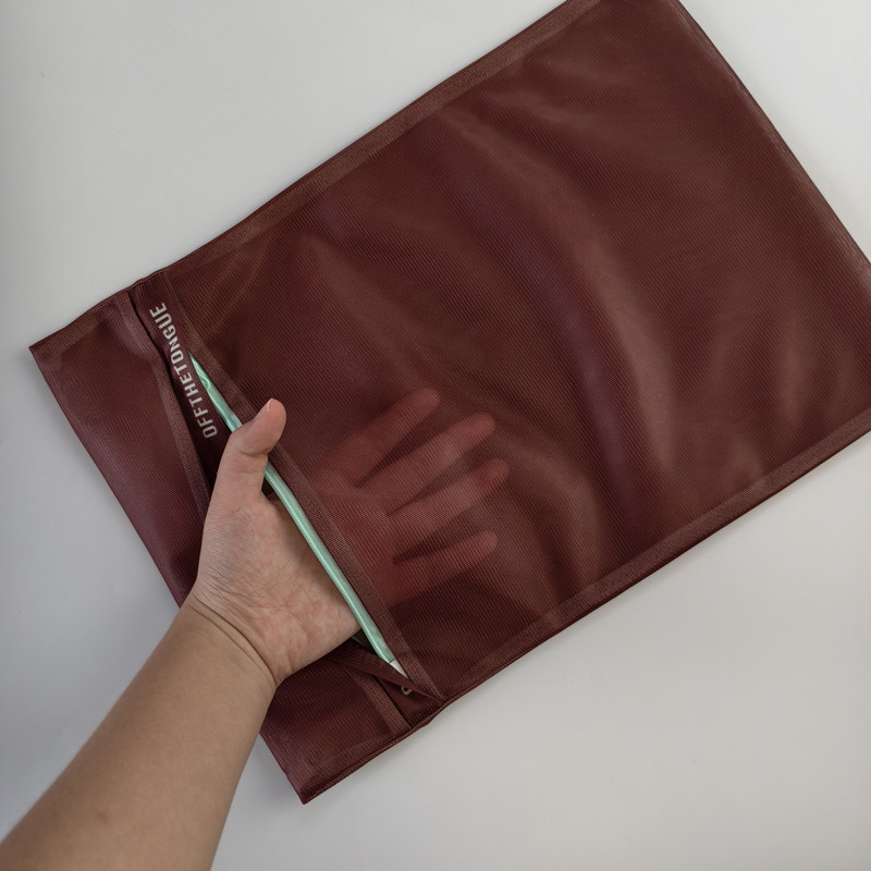 Brown Mesh Laundry Bag