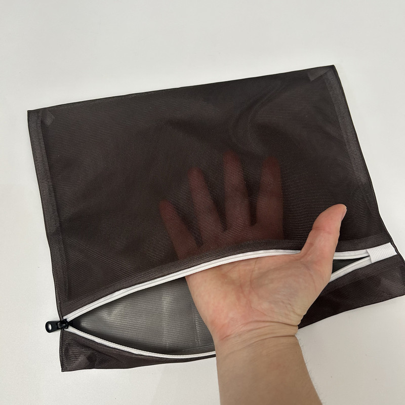 Brown Mesh Laundry Bag