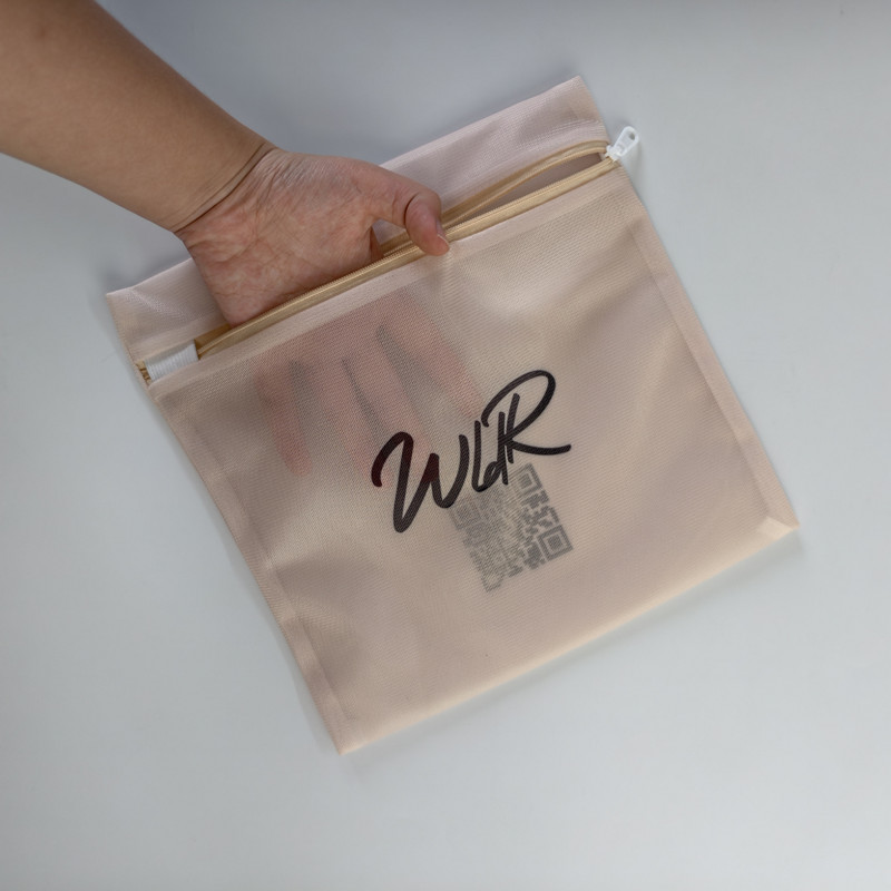 Custom Beige Laundry Wash Bag