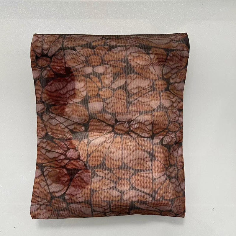 Dark Brown Mesh Wash Bag